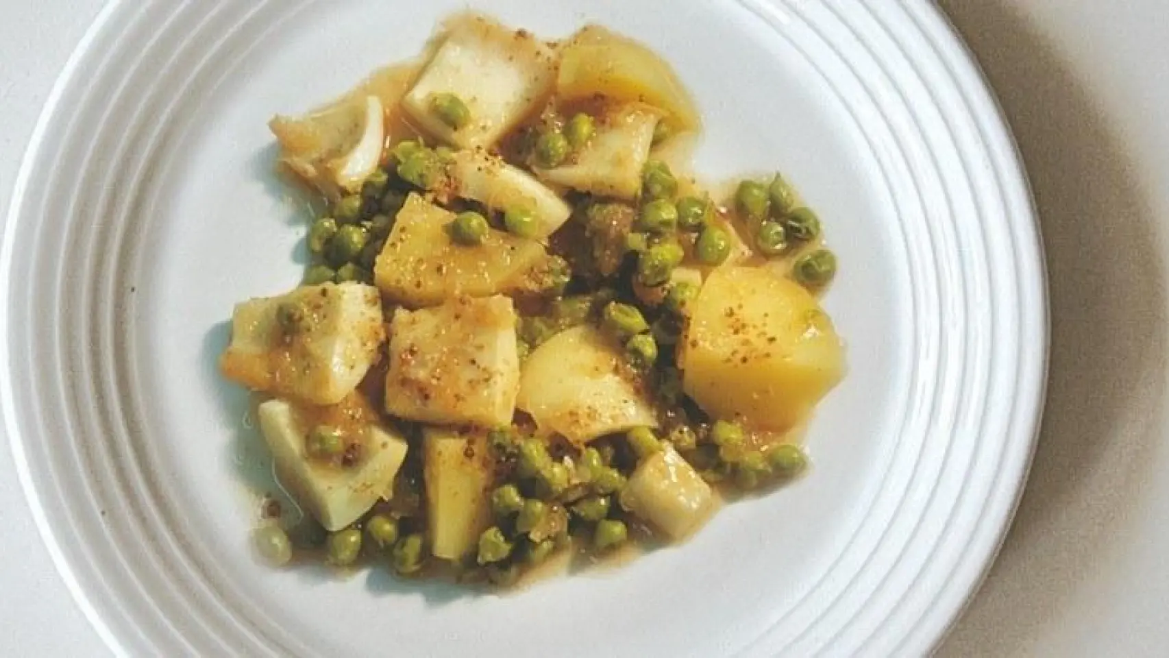 Sípia pèsols patates
